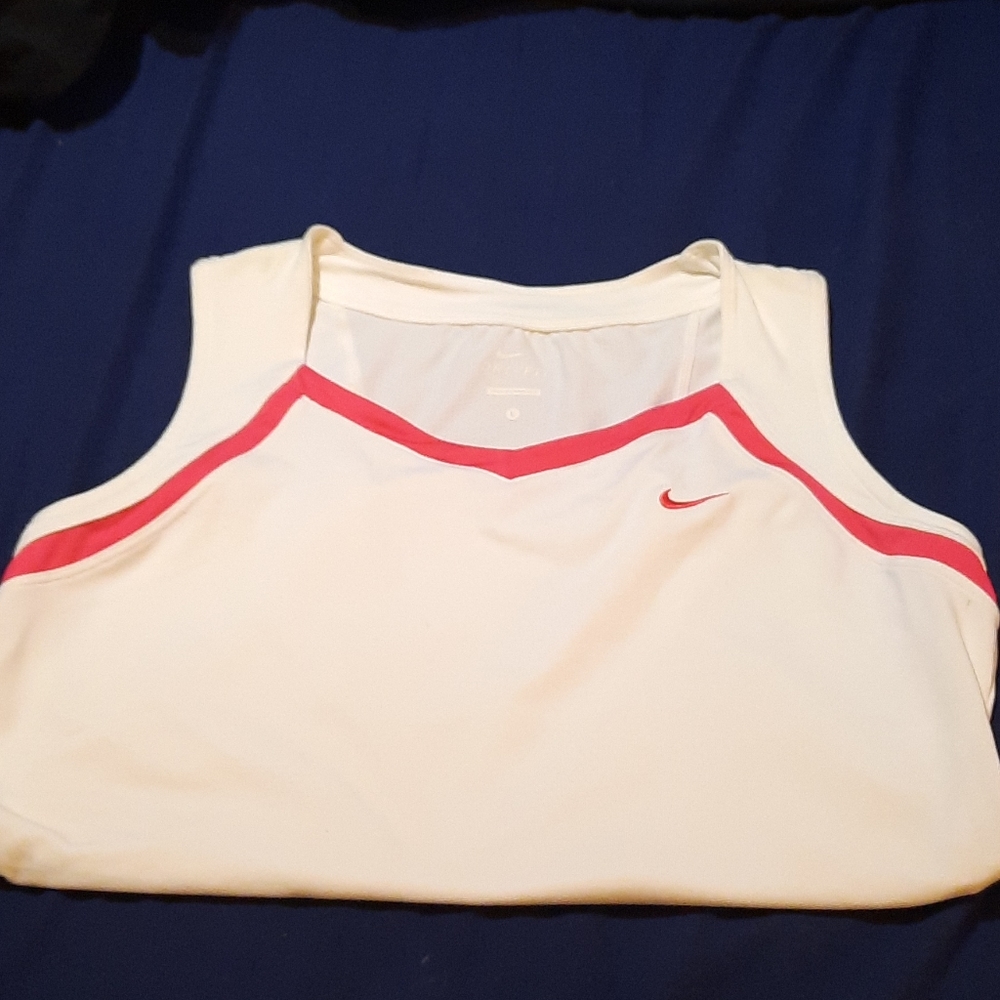White Nike tank top